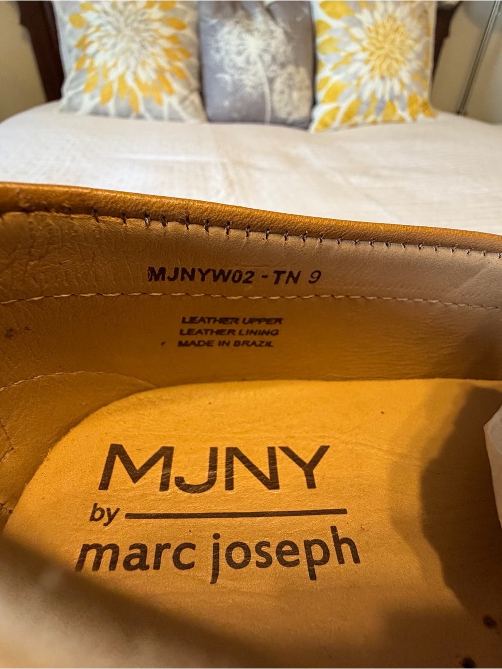 Marc Joseph Naples Tan Leather Penny Loafers women’s - Picture 7 of 10